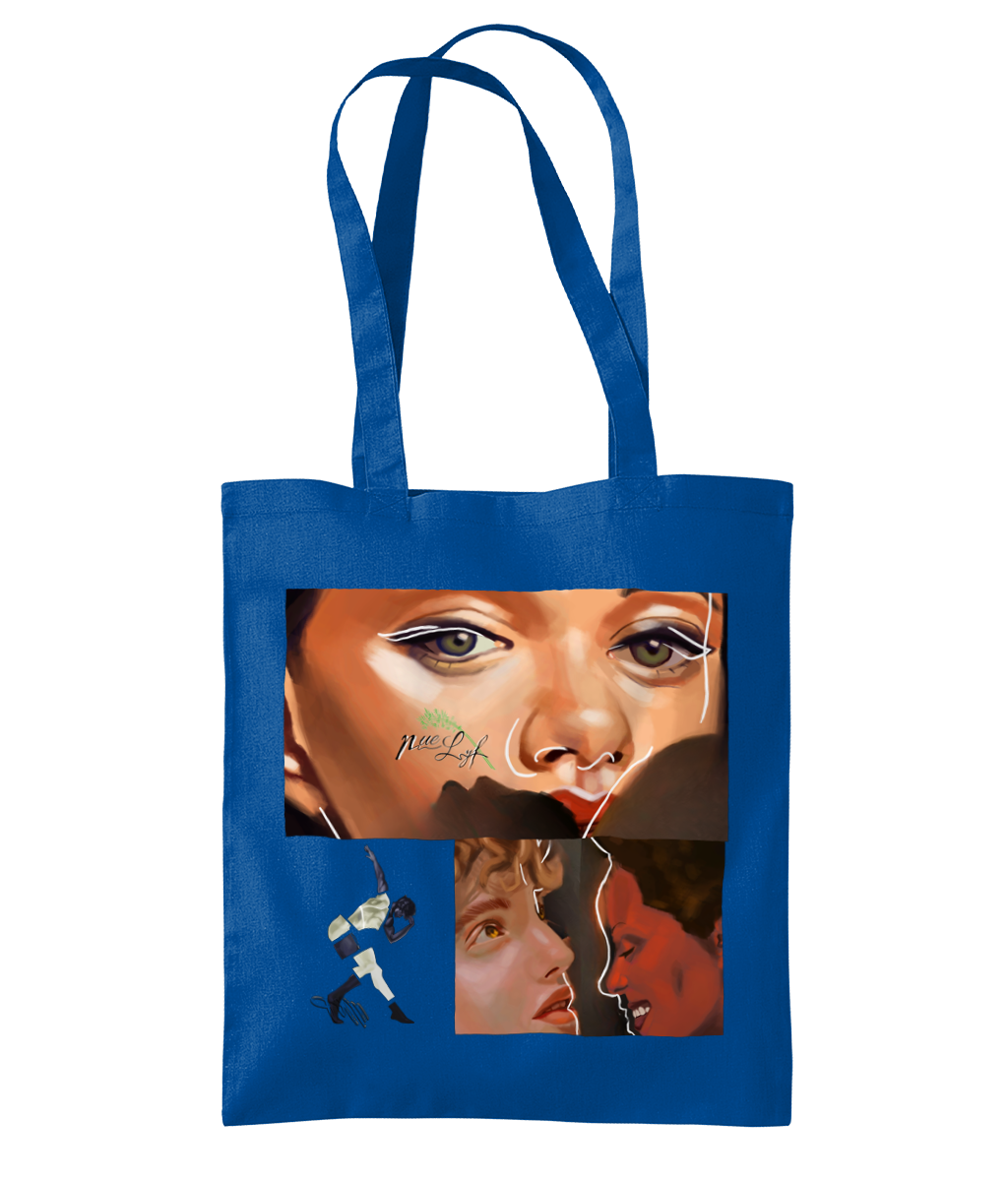 Faces in Phases tote bag