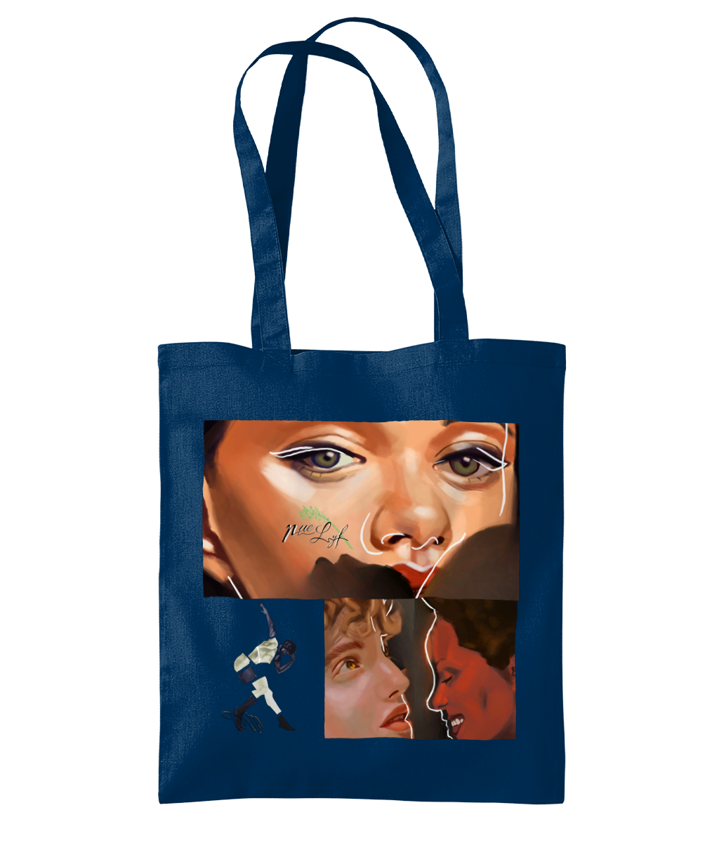Faces in Phases tote bag