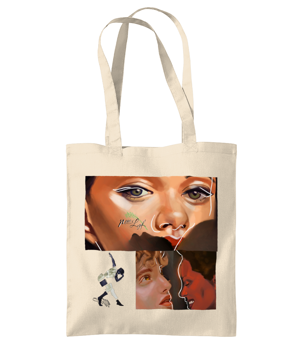 Faces in Phases tote bag