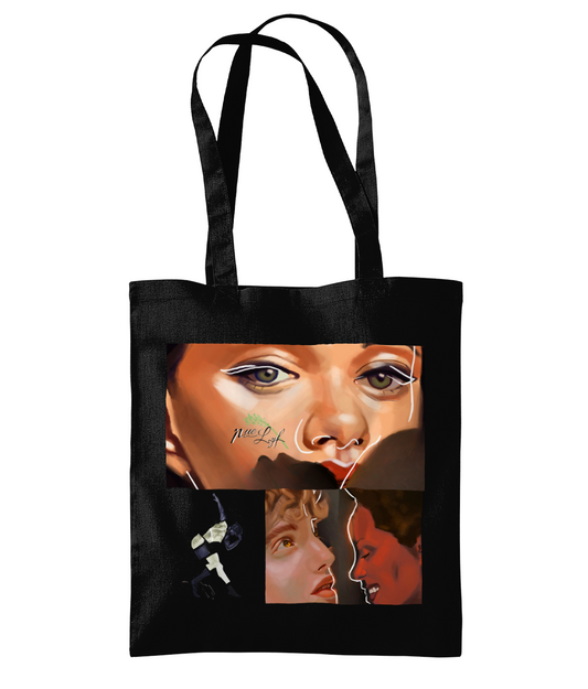 Faces in Phases tote bag
