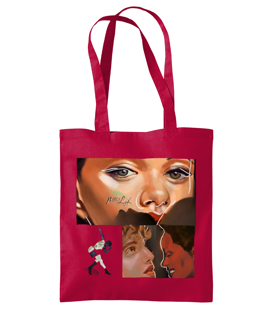 Faces in Phases tote bag