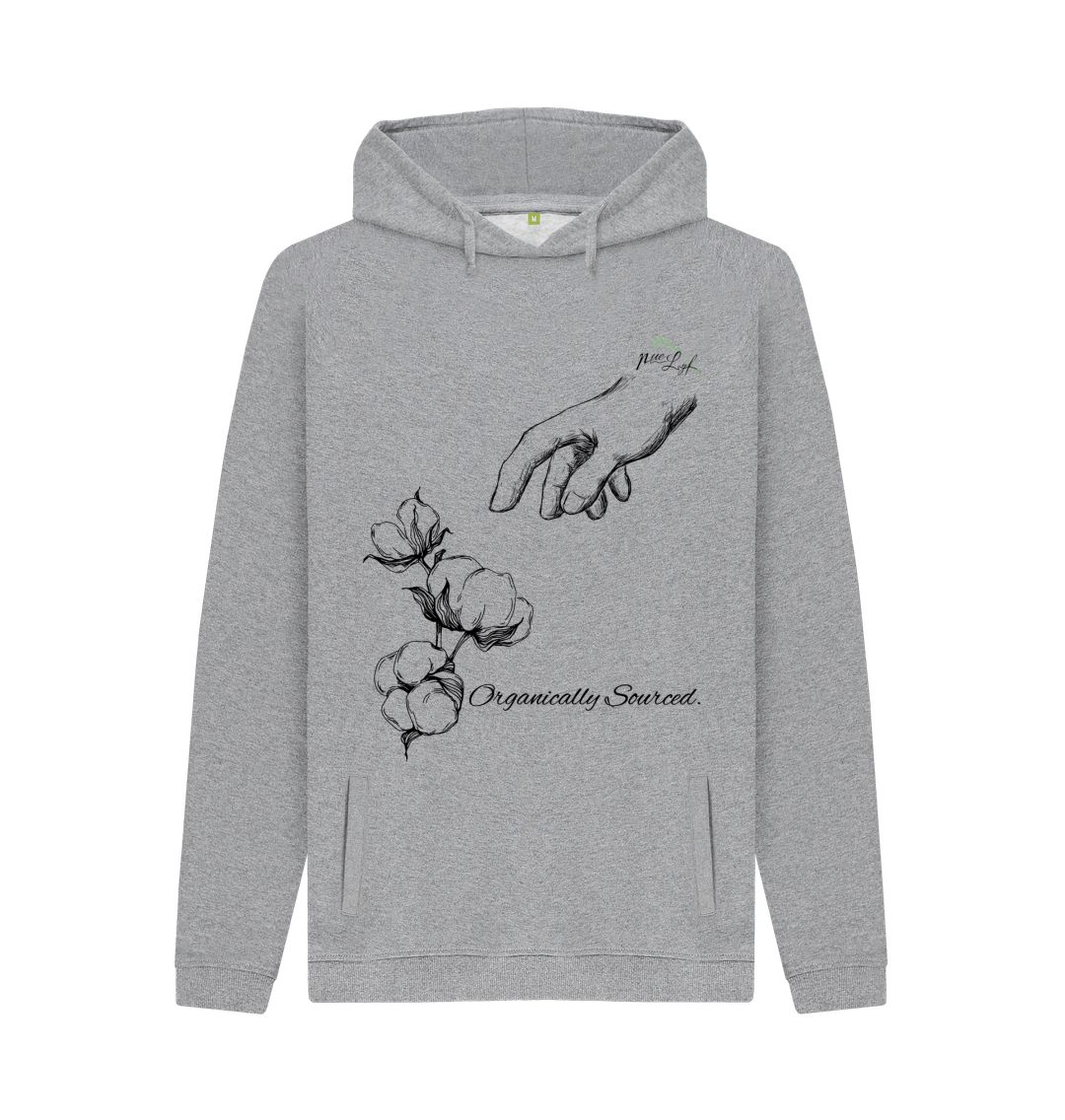 Light Heather Organic Cotton Hoodie \"Paid Fairly\"