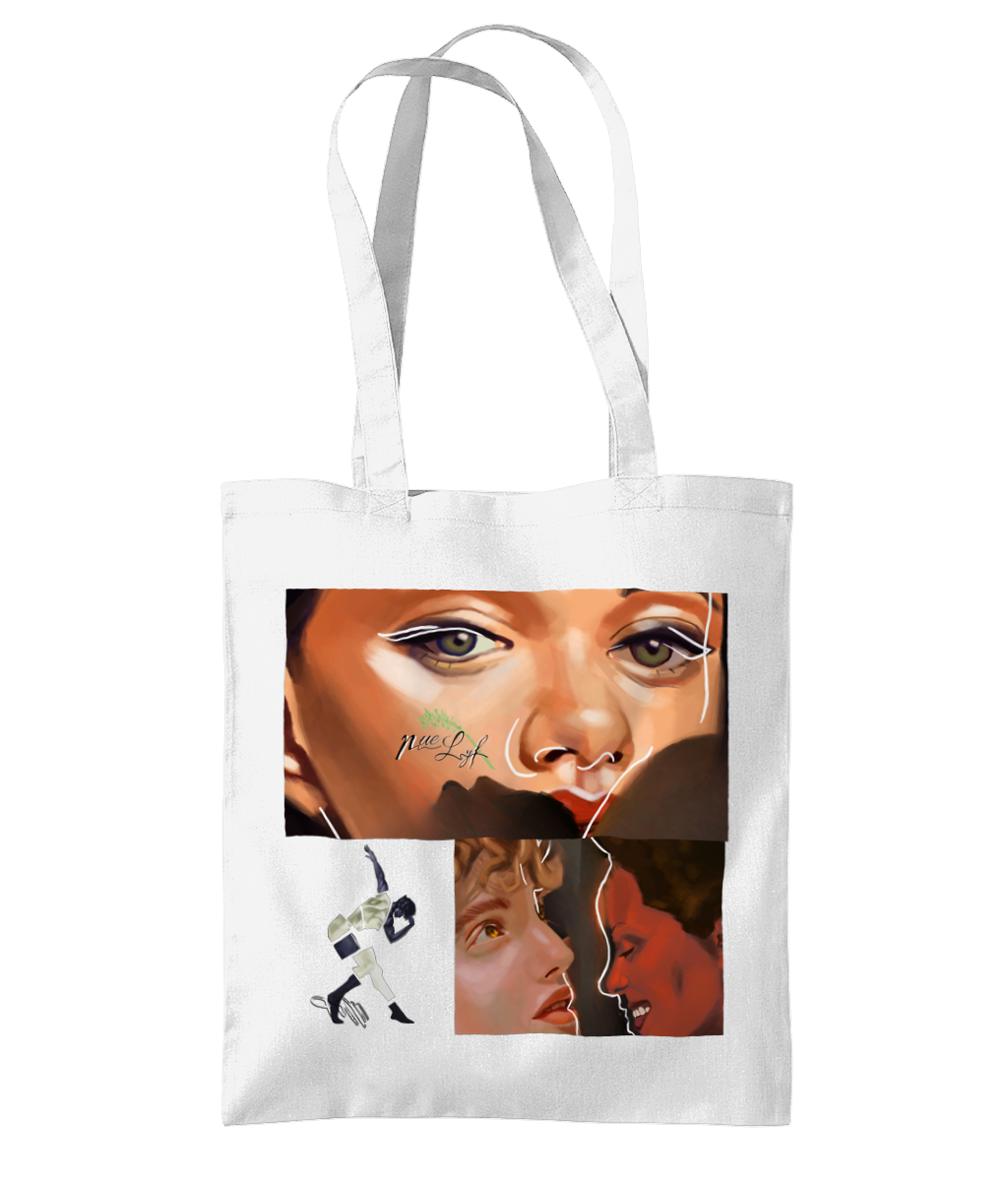 Faces in Phases tote bag