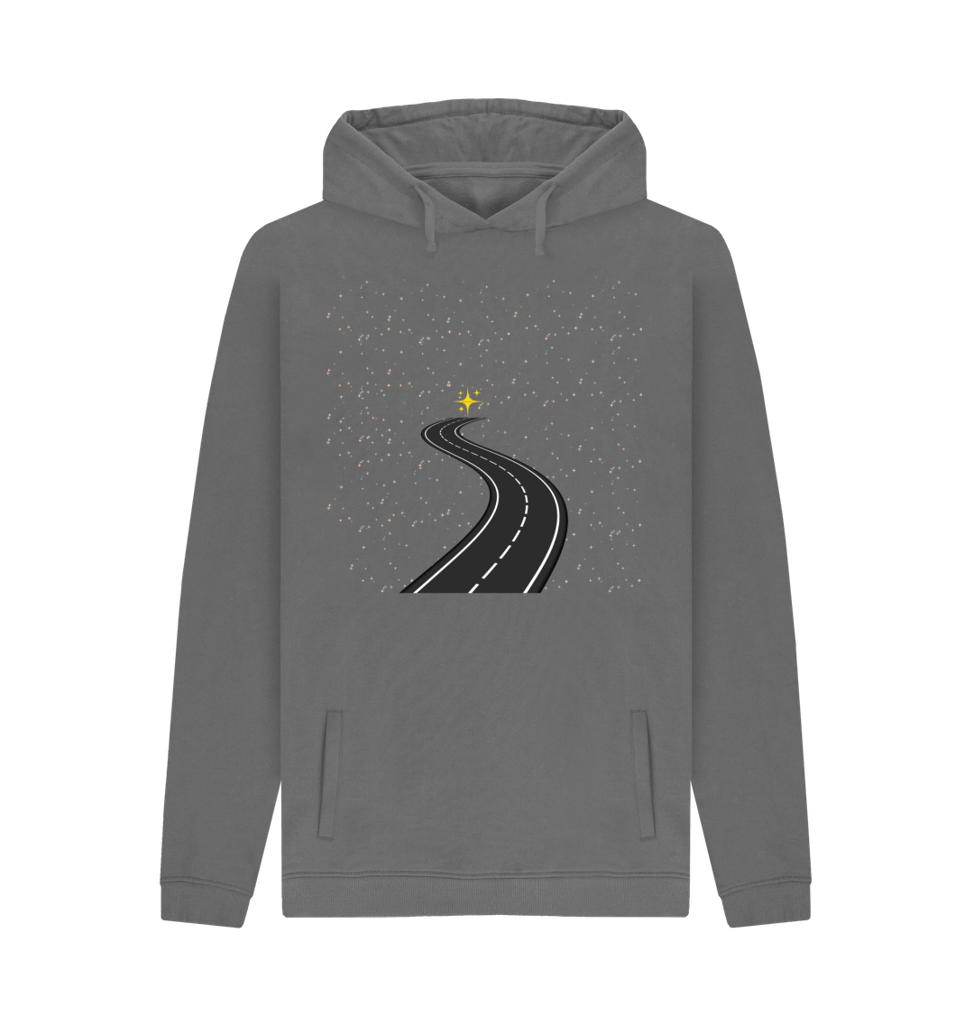 Slate Grey Printed Hoody Front
