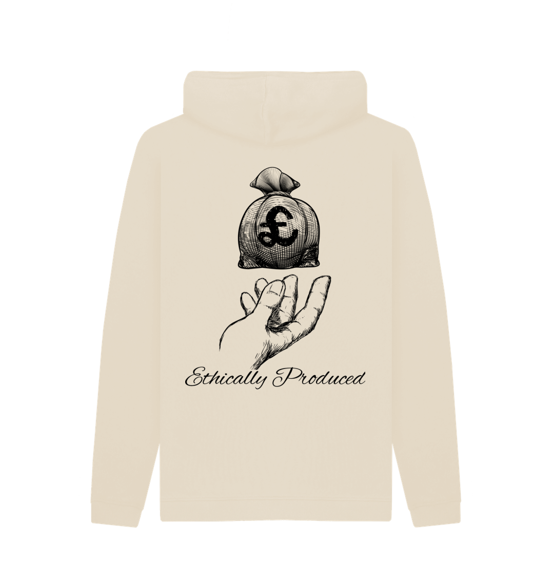 Oat Printed Hoody Back