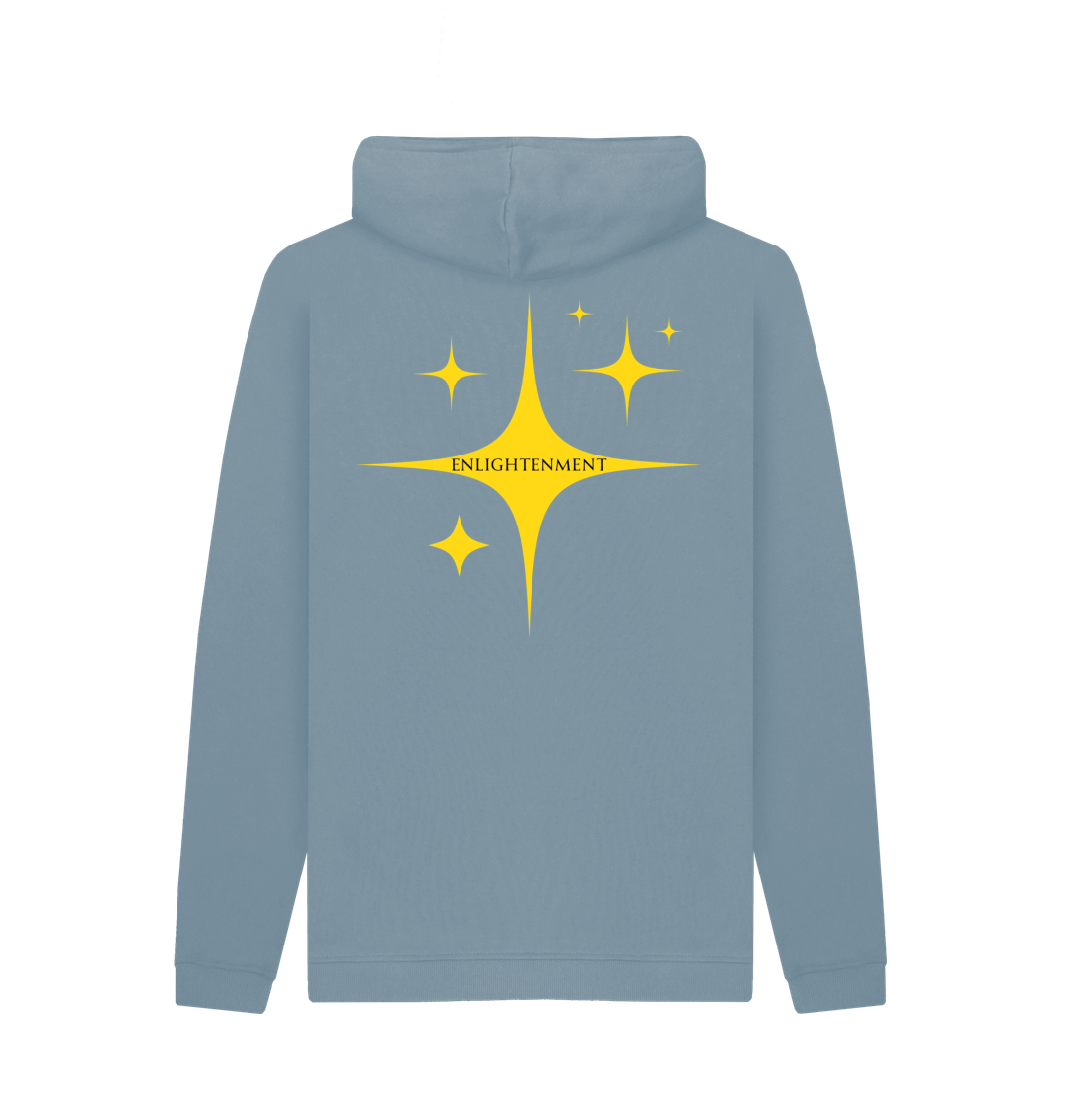 Stone Blue Printed Hoody Back